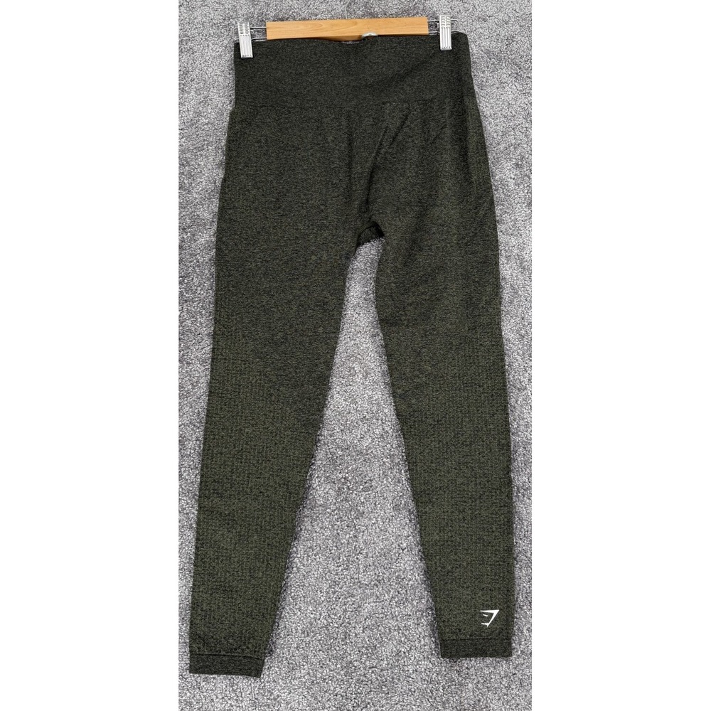 Gymshark Vital Seamless Leggings Womens S Dark Green Marl High Waist Activewear